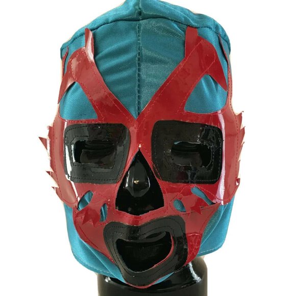 Handmade Mexican Lucha Libre Dos Caras Mask - Picture 1 of 4